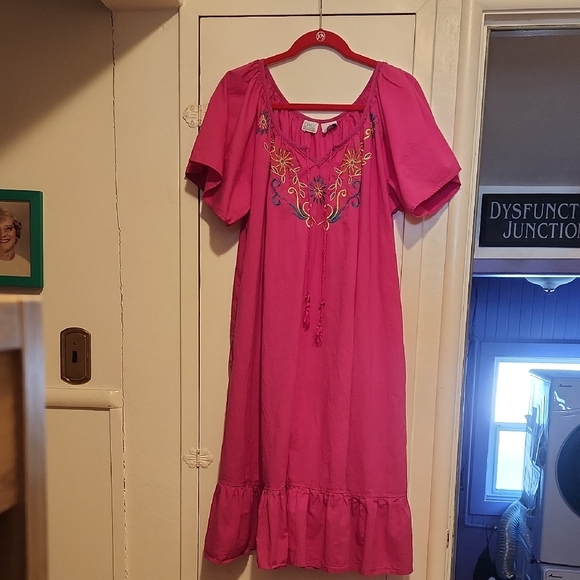 Only Other - 🔥Only Necessities Paradise Pink Fiesta Dress with Scoop Neck